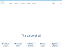 Tablet Screenshot of e5workflow.com
